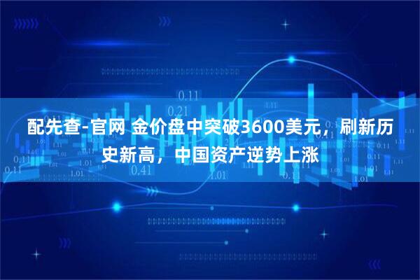 配先查-官网 金价盘中突破3600美元,刷新历史新高,中国资产逆势上涨
