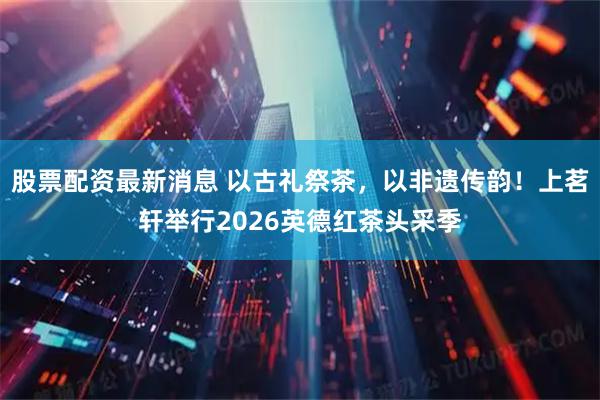 股票配资最新消息 以古礼祭茶，以非遗传韵！上茗轩举行2026英德红茶头采季